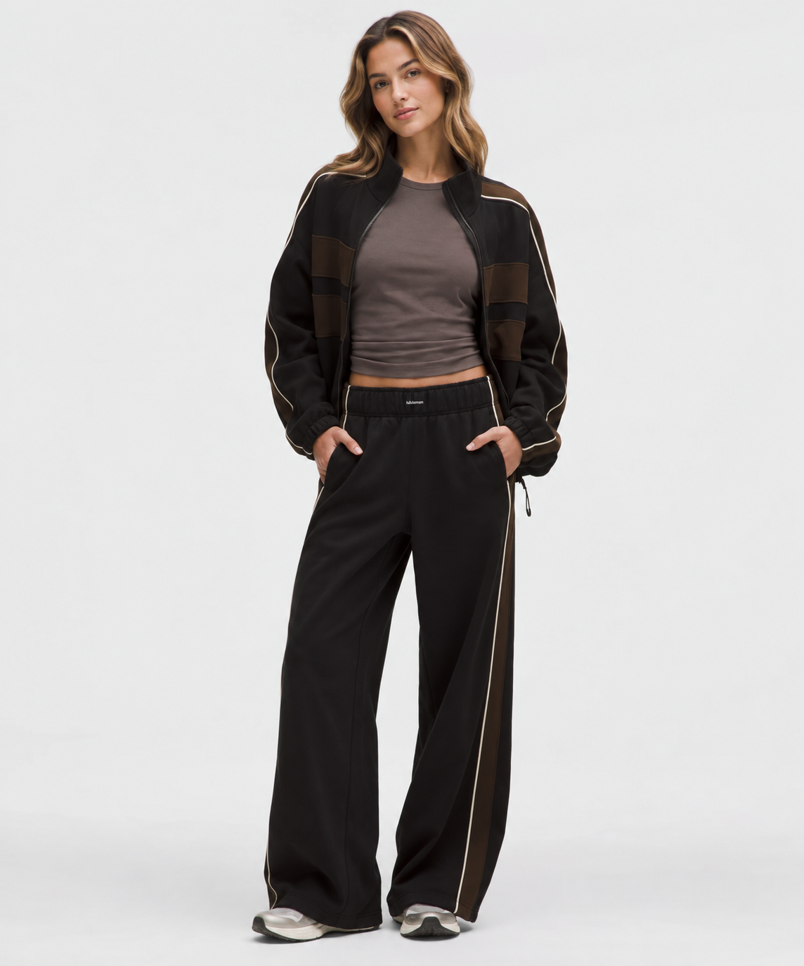 Women's Steady State Oversized Track Pant Stripe