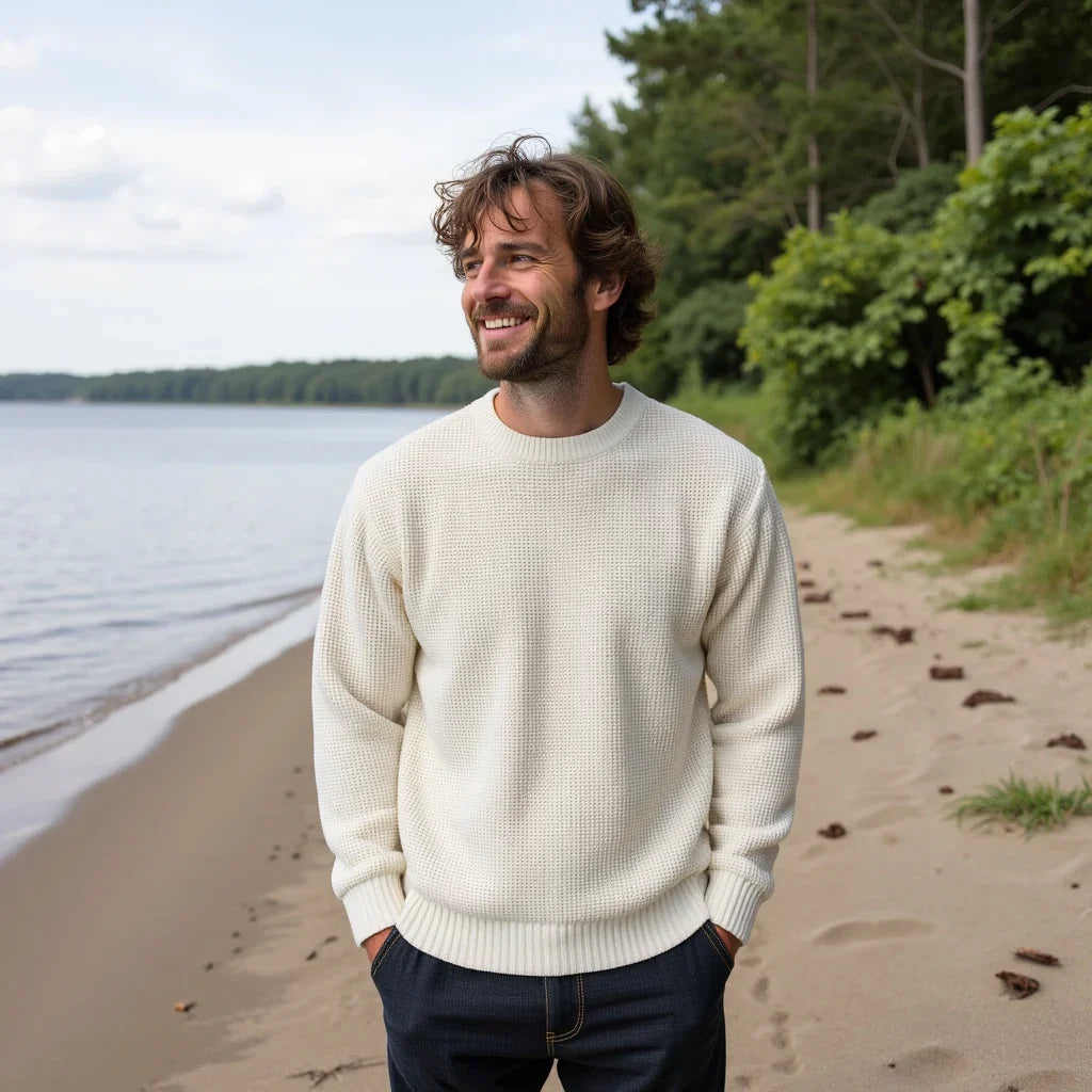 Cable Knit Crew Neck Sweater